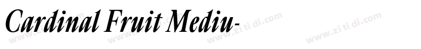 Cardinal Fruit Mediu字体转换